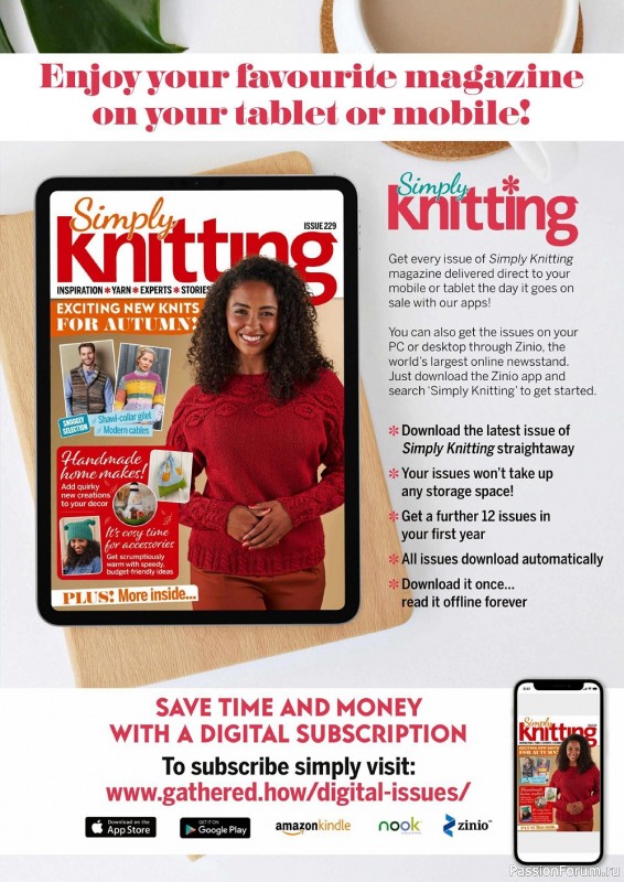 Коллекция проектов спицами в журнале «Simply Knitting №229 2022»