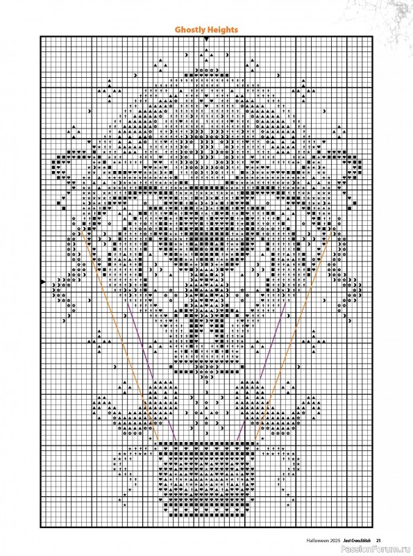 Коллекция вышивки в журнале «Just CrossStitch - Halloween 2025»