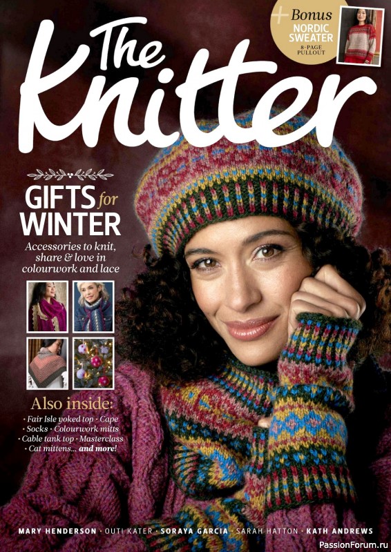 Вязаные проекты спицами в журнале &laquo;The Knitter №194 2023&raquo;