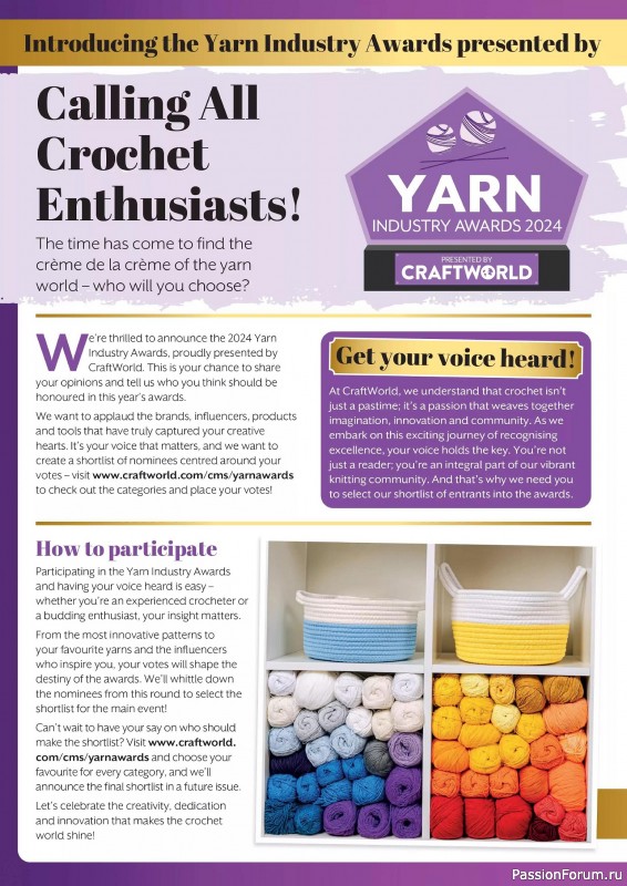 Вязаные проекты крючком в журнале «Crochet Now №113 2024»