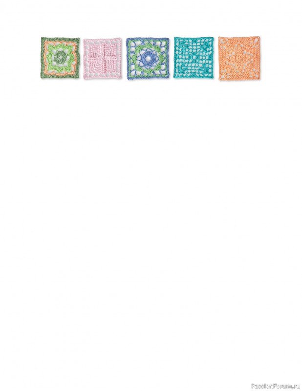 Вязаные проекты в книге «Granny Square Crochet for Beginners»