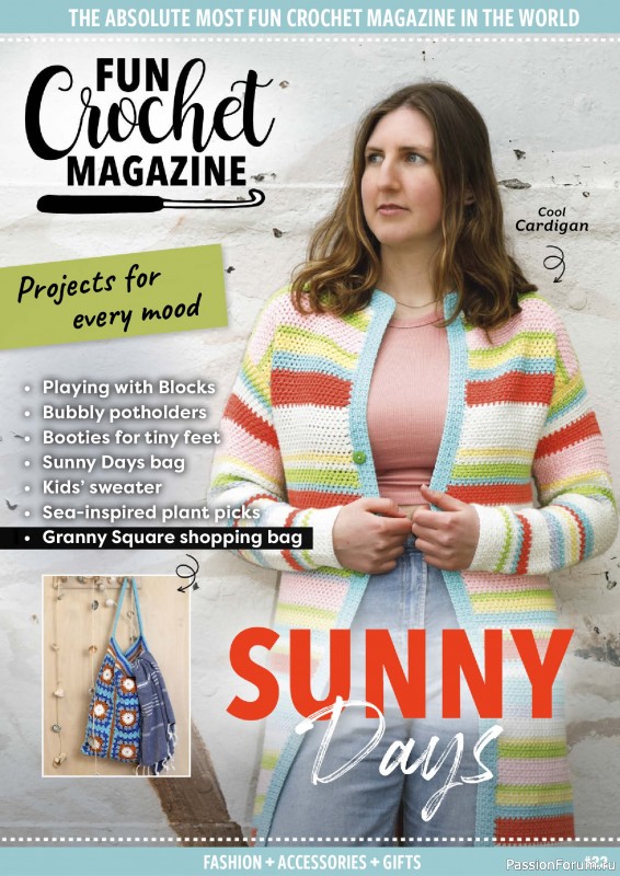 Вязаные проекты крючком в журнале «Fun Crochet Magazine №22 2025»