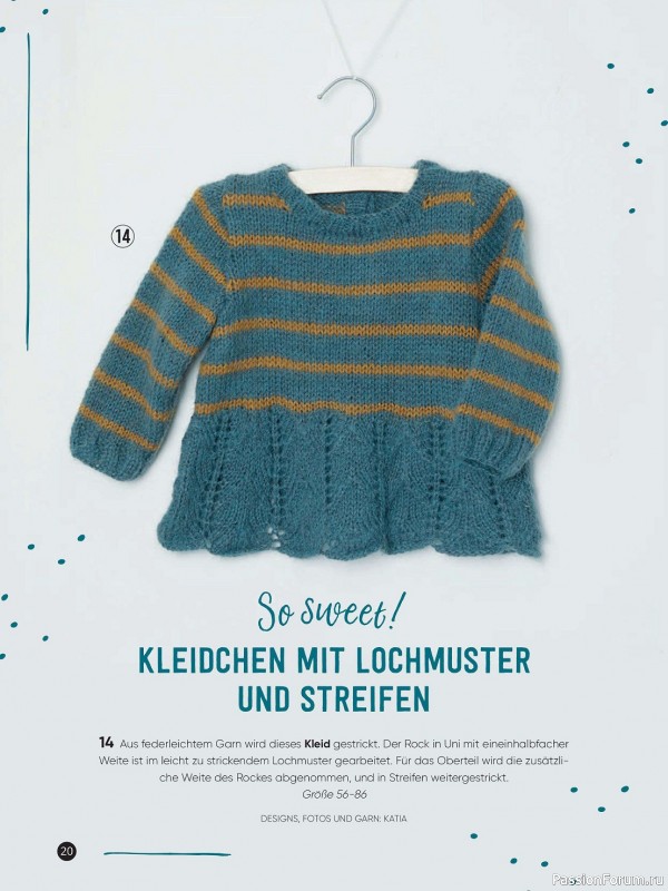 Вязаные модели для детей в журнале «Baby Maschenmode №60 2024»