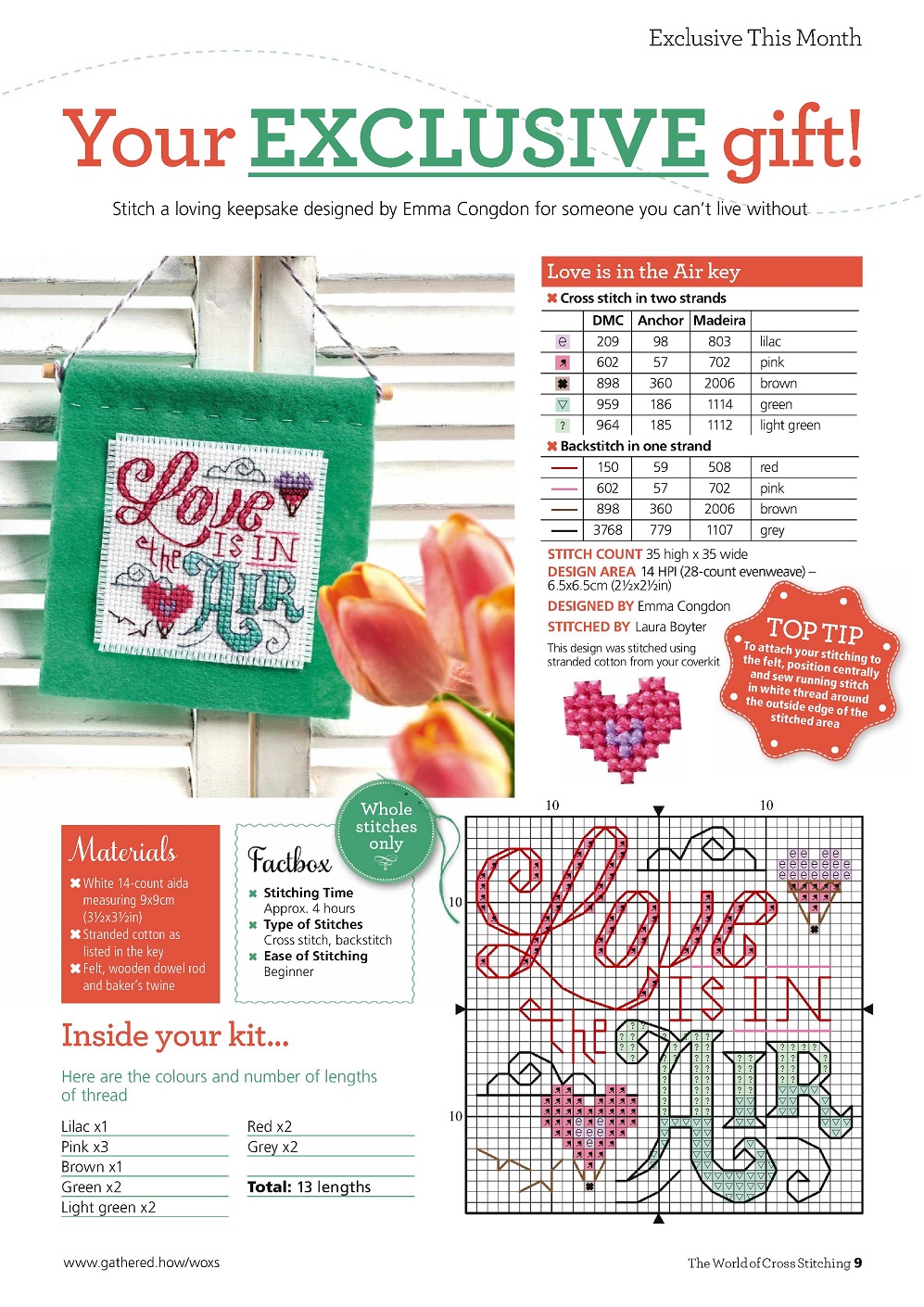Журнал "The World of Cross Stitching №316 2022"