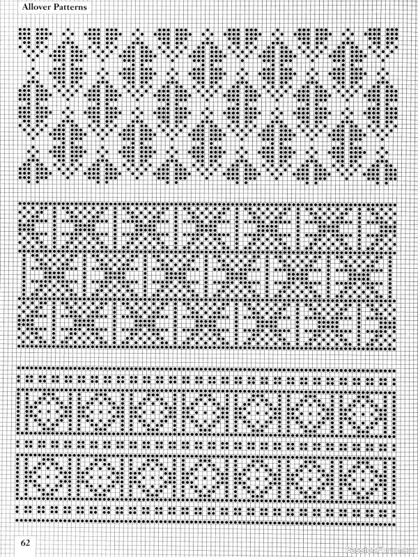 Коллекция узоров в книге «Charts for Colour Knitting»