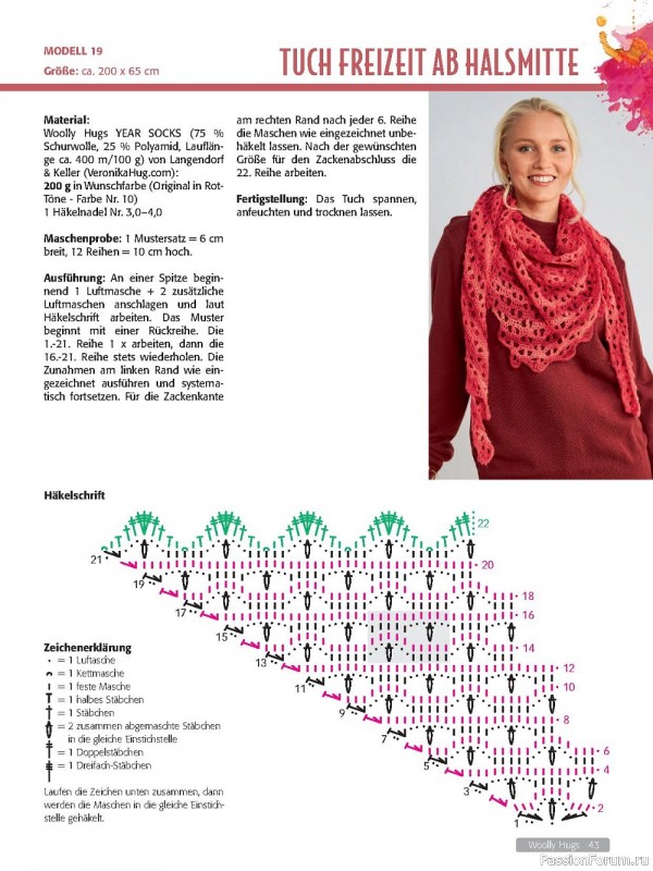Вязаные модели в журнале «Woolly Hugs Maschenwelt №1 2023»