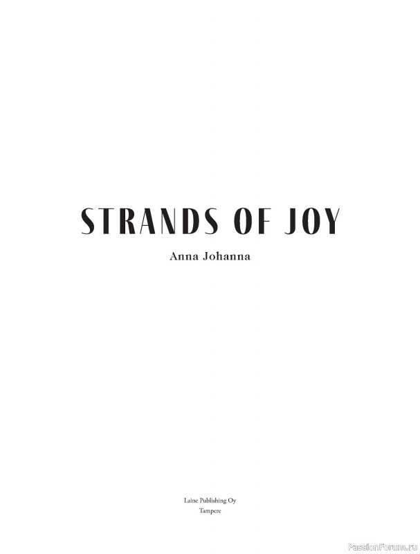 Вязаные проекты в книге «Strands of Joy»