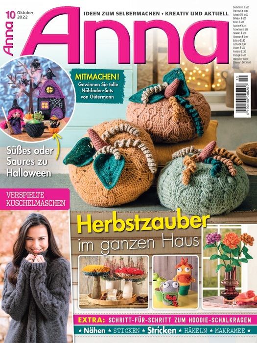 Новые техники рукоделия в журнале &laquo;Anna №10 2022 Germany&raquo;