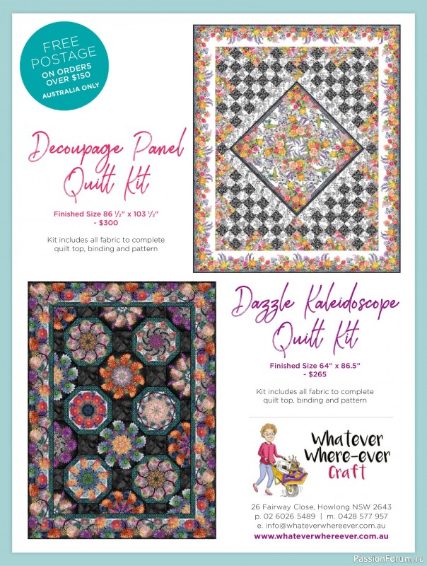 Коллекция проектов для рукодельниц в журнале «Quilters Companion №132 2025»