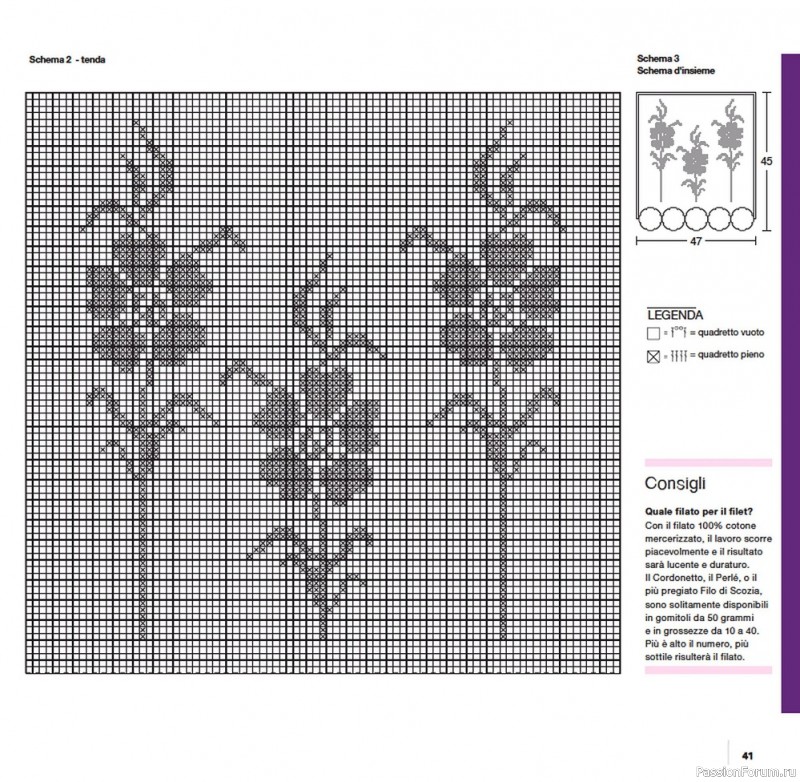 Вязаные проекты крючком в журнале «Uncinetto Manuale Filet №6 2022»
