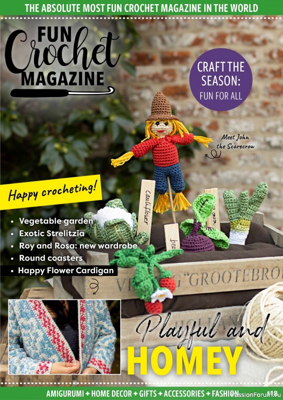 Вязаные проекты в журнале « Fun Crochet Magazine №18 2024»