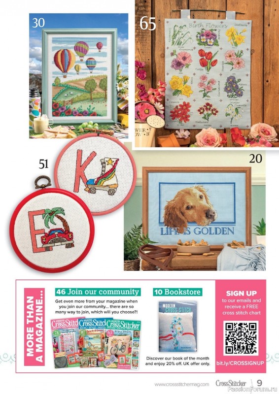 Коллекция вышивки в журнале «CrossStitcher №398 2023»