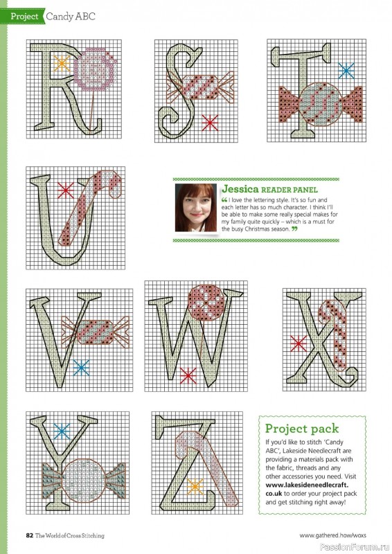 Коллекция вышивки в журнале «The World of Cross Stitching №338 2022»