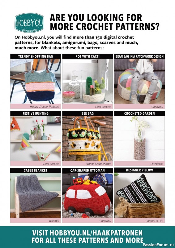 Вязаные проекты крючком в журнале «Fun Crochet Magazine №6 2022»