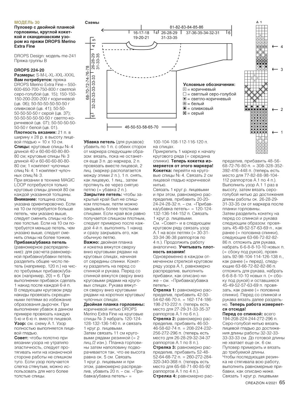 Модели спицами и крючком в журнале "Creazion" №4 2021