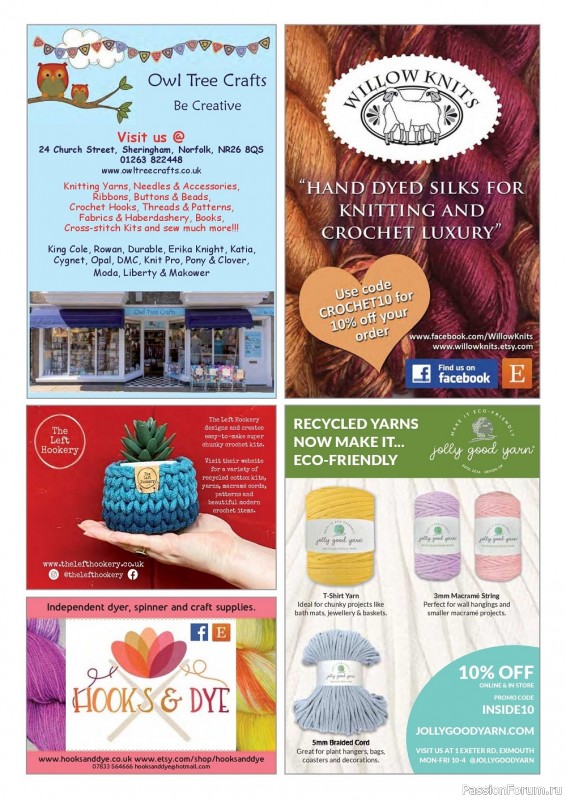 Вязаные проекты крючком в журнале «Inside Crochet №149 2022»