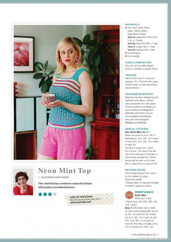 Вязаные проекты крючком в журнале «Inside Crochet №149 2022»