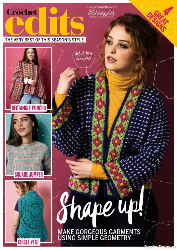 Вязаные проекты крючком в журнале « Simply Crochet №133 2023»