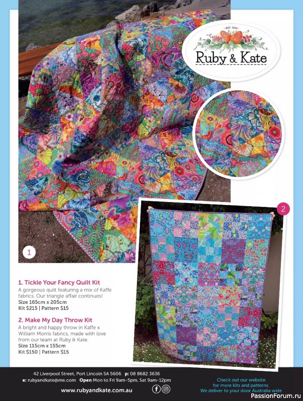 Коллекция проектов для рукодельниц в журнале «Quilters Companion №133 2025»