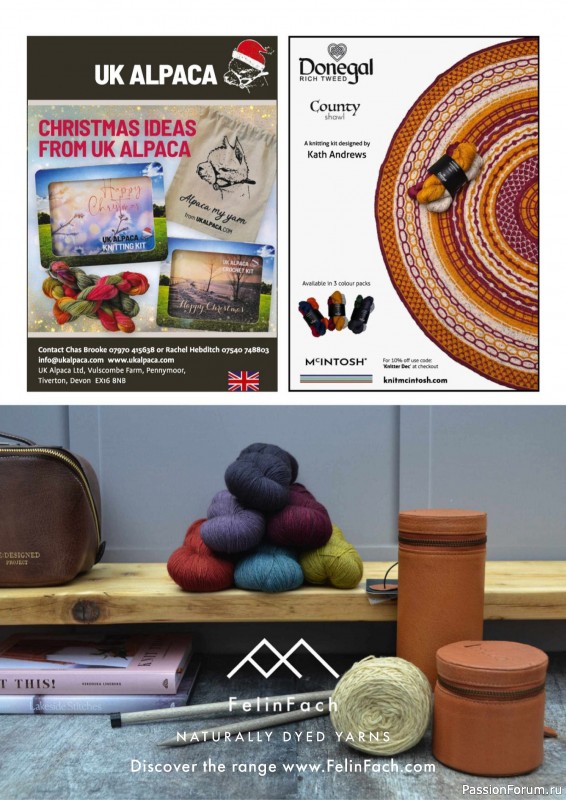 Вязаные проекты спицами в журнале «The Knitter №209 2024»