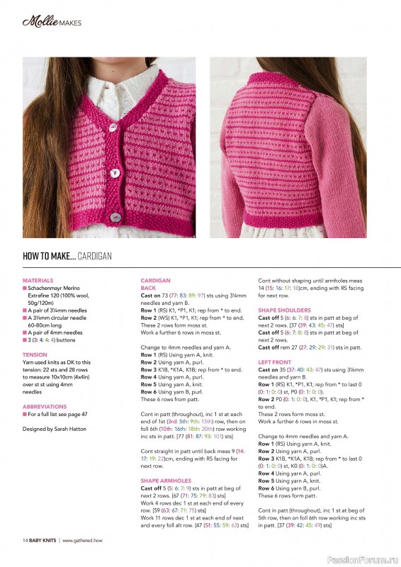 Вязаные проекты в журнале «Mollie Makes Special - Gorgeous Knits 2024»