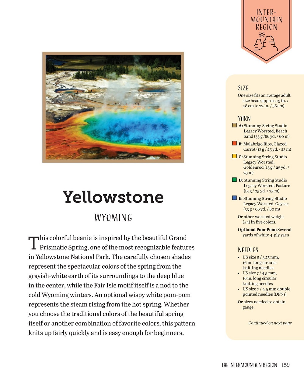 Коллекция моделей шапок в книге «Кnitting the National Parks»
