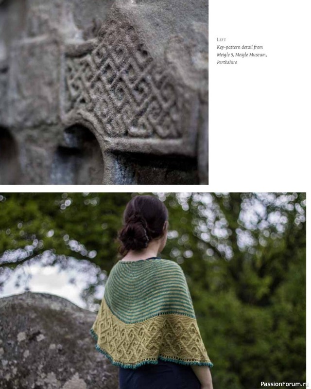 Коллекция узоров для шалей в книге «Celtic Cable Shawls»