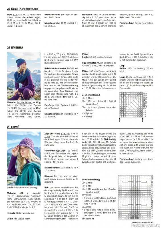 Вязаные модели в журнале «Verena Stricktrends №4 2022»