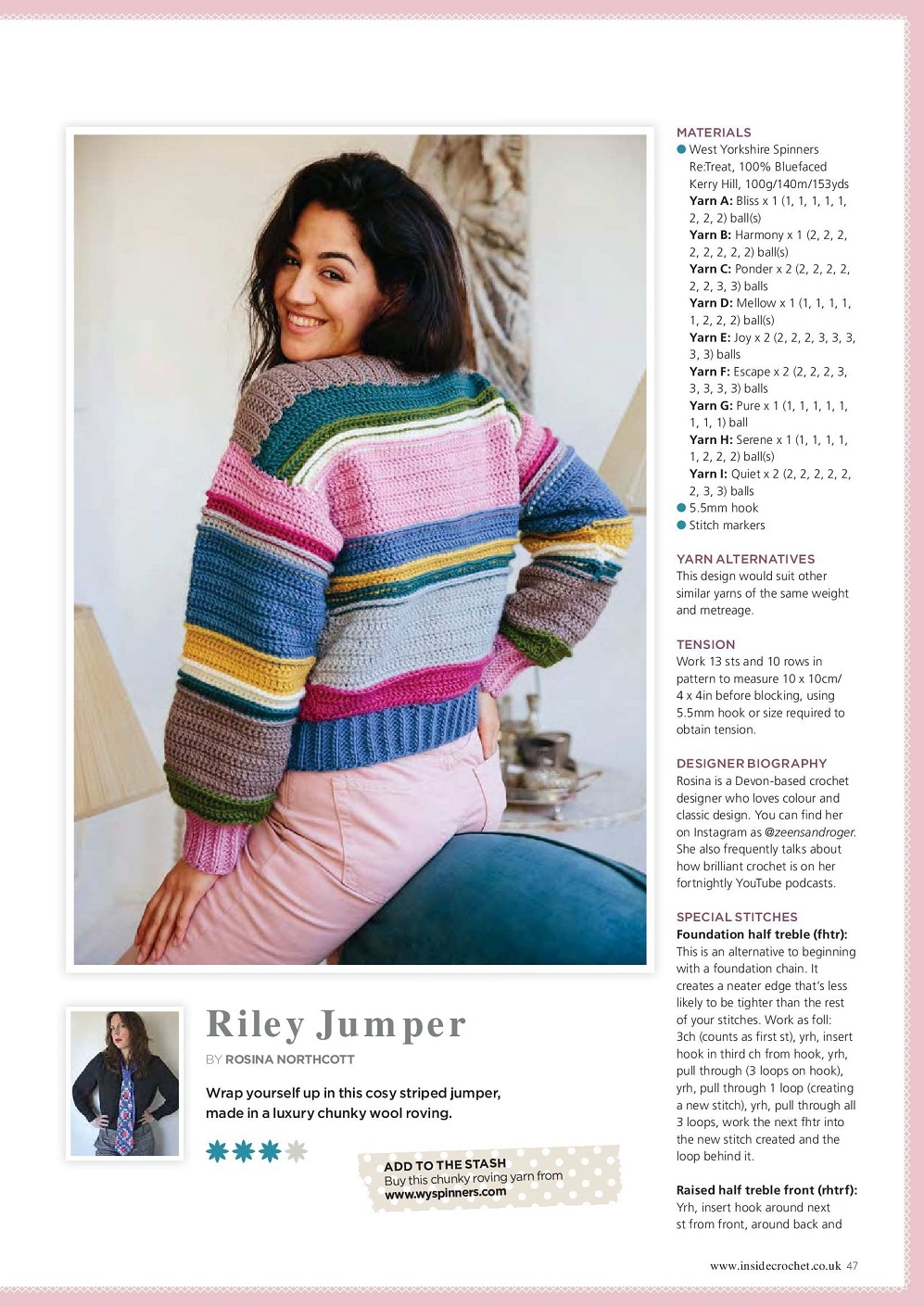 Вязаные модели одежды в журнале "Inside Crochet №144 2022"
