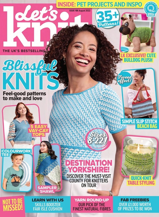 Вязаные проекты спицами в журнале &laquo;Let&#039;s Knit №186 2022&raquo;