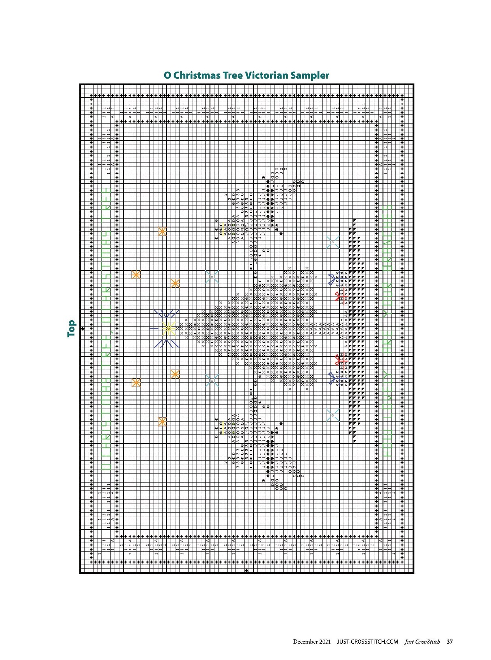 Журнал "Just CrossStitch - December" 2021