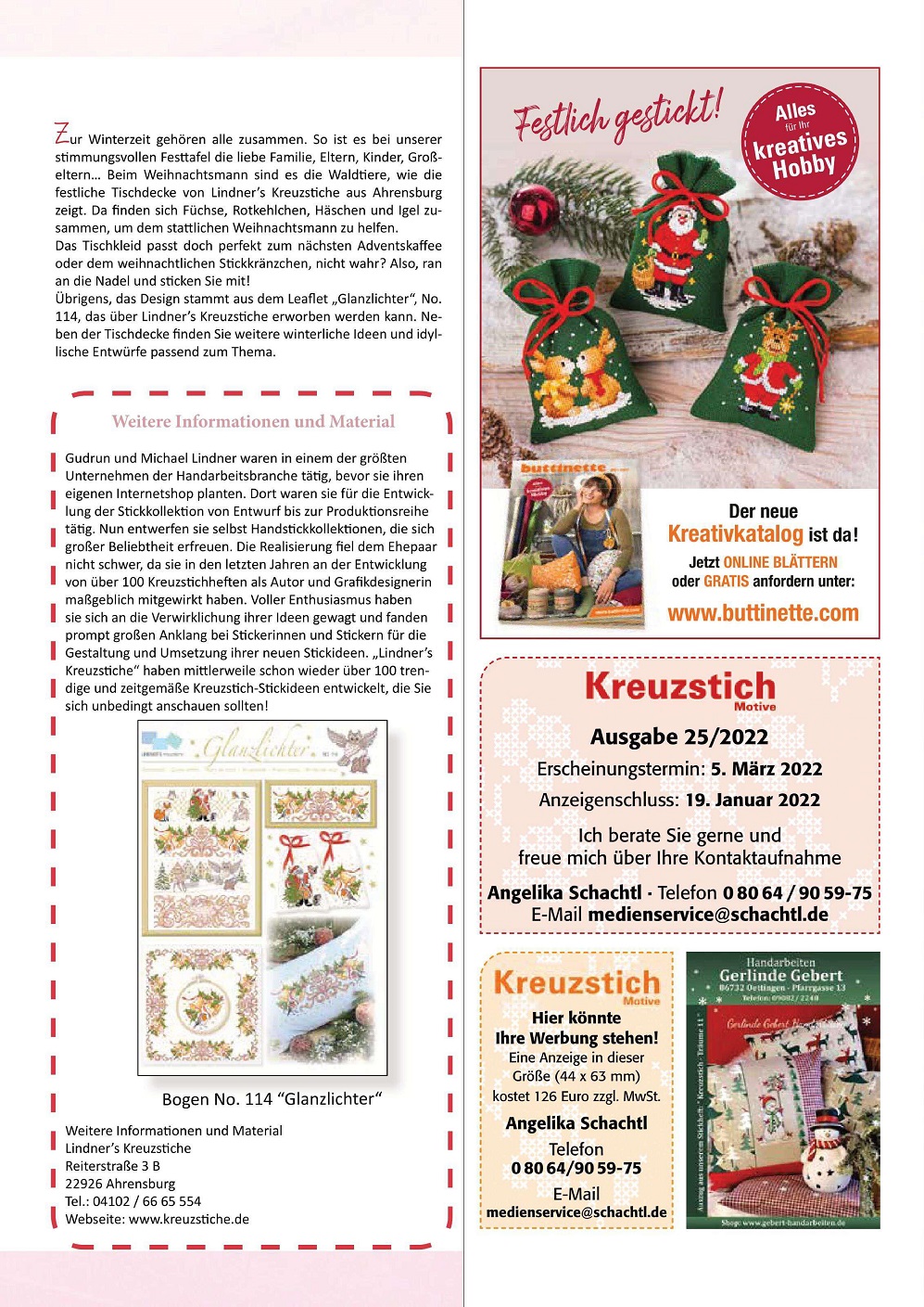 Журнал &quot;Kreuzstich Motive&quot; №24 2021
