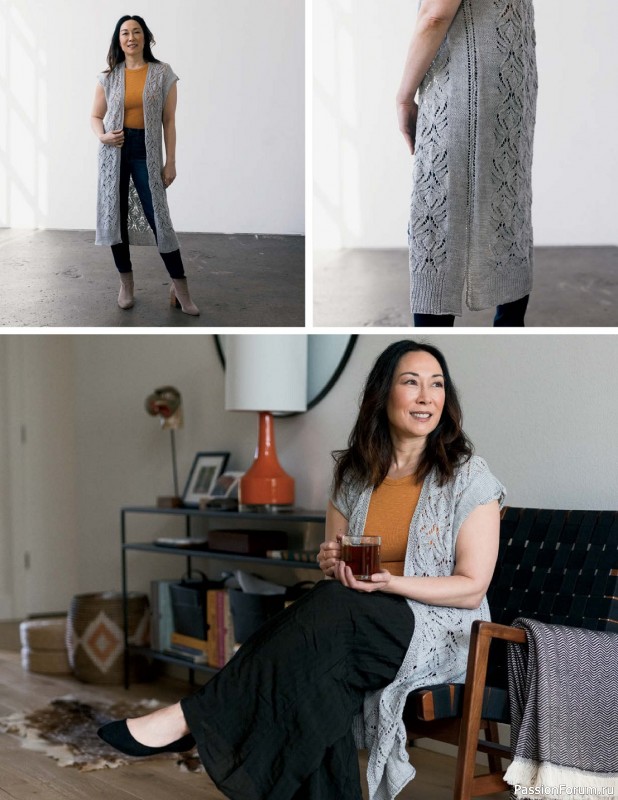 Коллекция кружевных моделей в книге «Knit Lace Patterns»