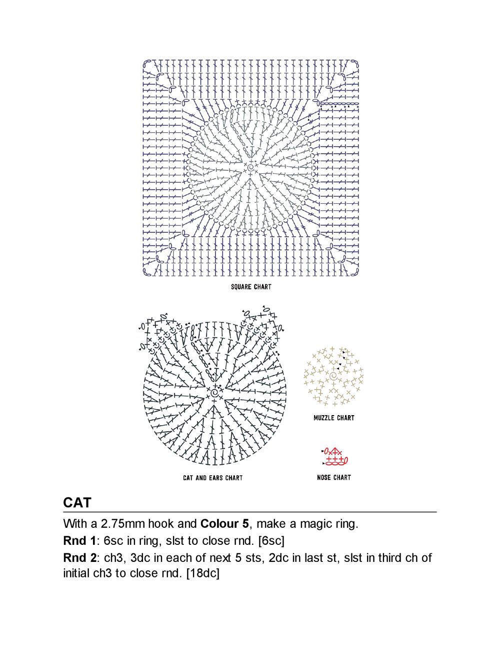 Коллекция "бабушкиных квадратов" в книге «3D Animal Granny Squares»
