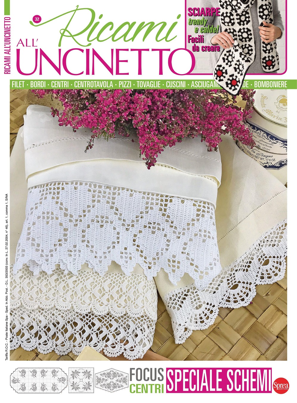 Модели крючком в журнале &quot;Ricami all&rsquo;Uncinetto&quot; n.n.32, 33, 34 2021