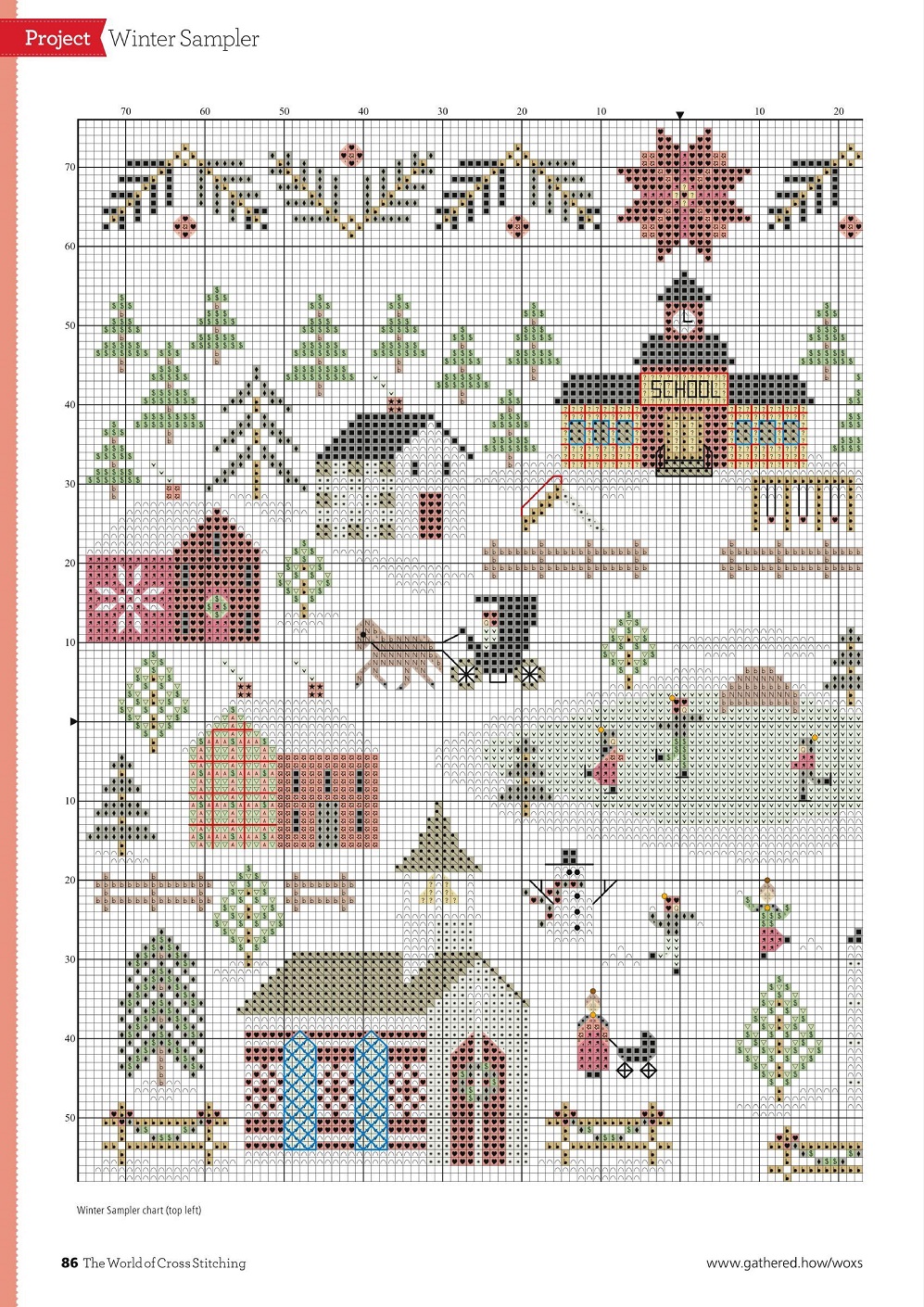 Для любителей вышивания крестом журнал "The World of Cross Stitching" №315 2021