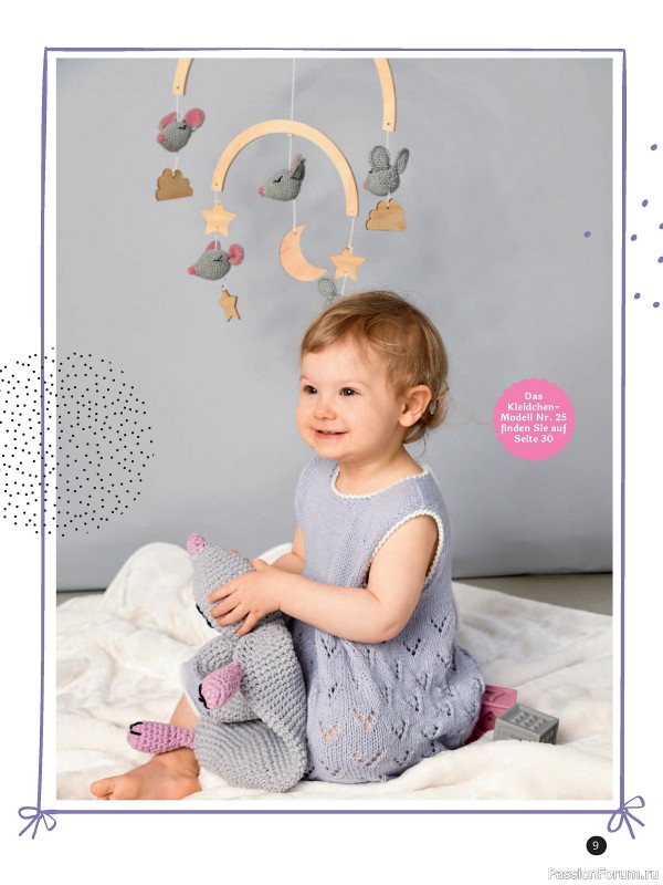 Вязаные модели для детей в журнале «Baby Maschenmode №61 2024»