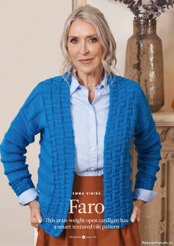 Вязаные проекты спицами в журнале «The Knitter №209 2024»
