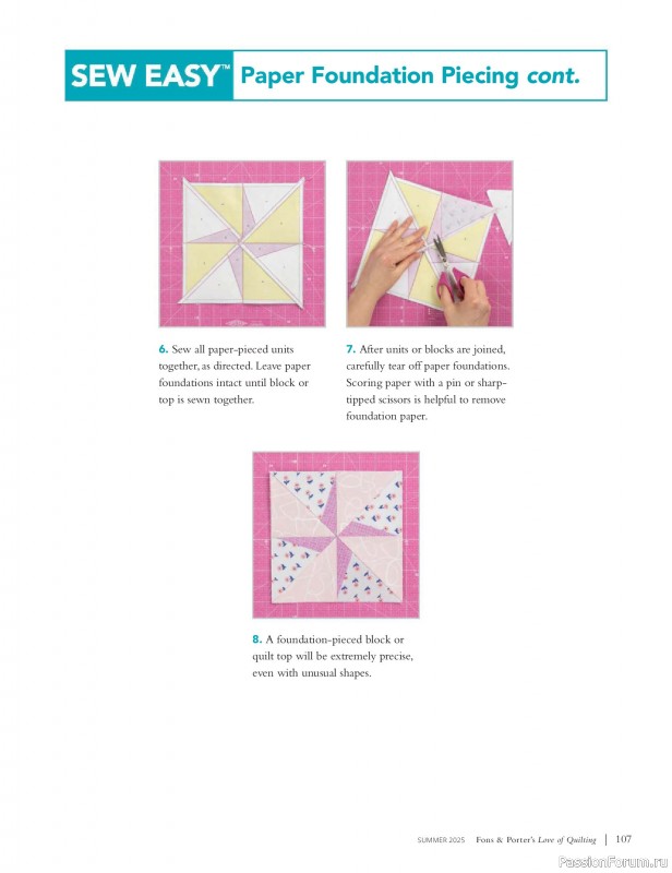 Коллекция проектов для рукодельниц в журнале «Fons & Porter’s Love Of Quilting - Summer 2025»
