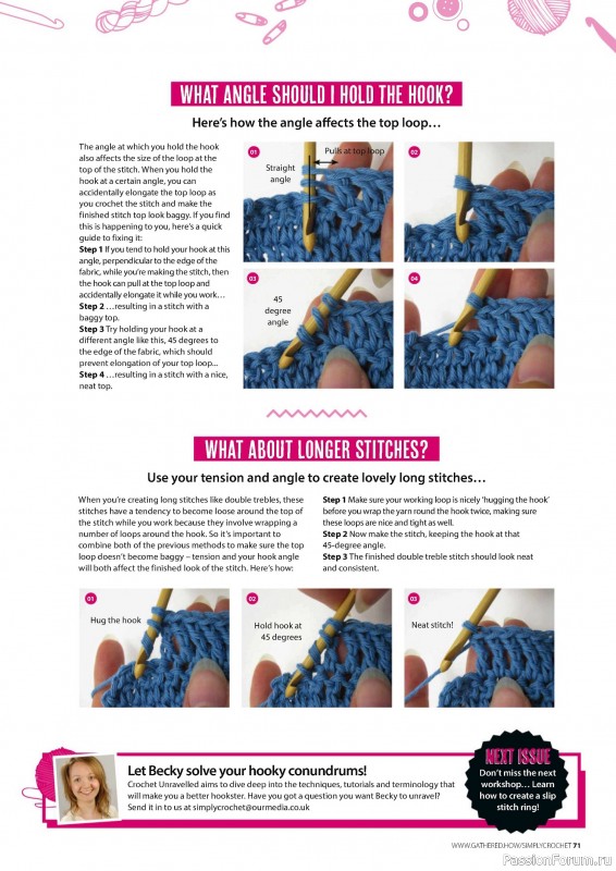Вязаные проекты крючком в журнале «Simply Crochet №153 2024»