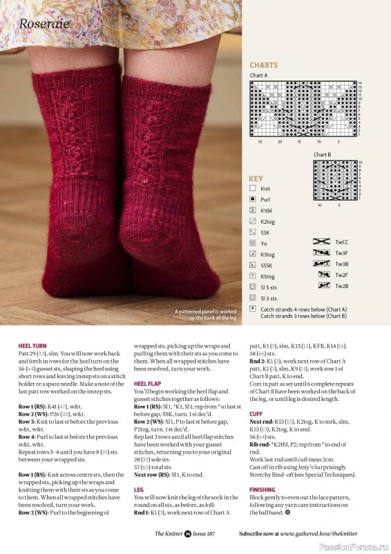Вязаные проекты спицами в журнале «The Knitter №187 2023»