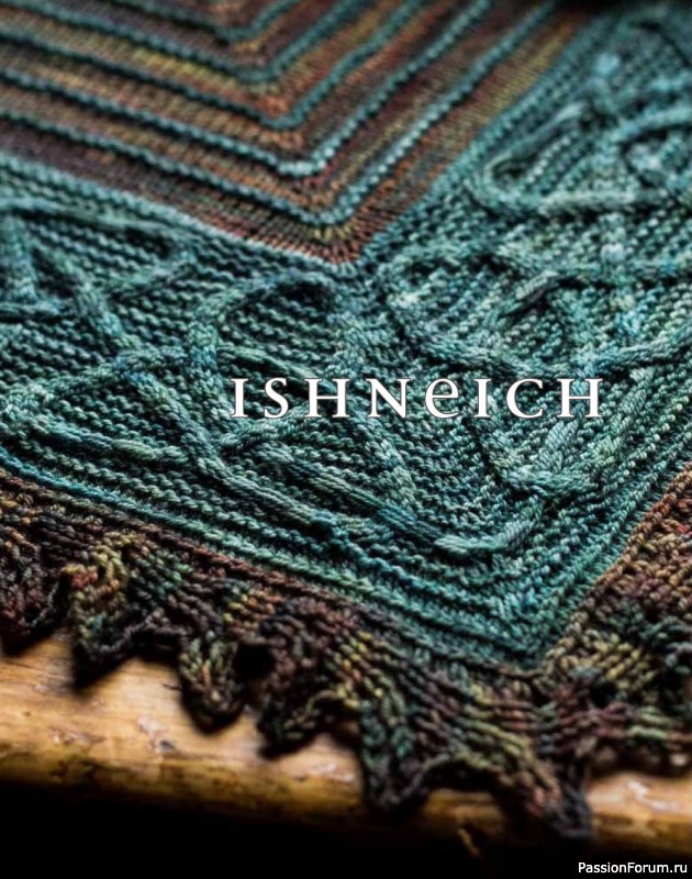 Коллекция узоров для шалей в книге «Celtic Cable Shawls»
