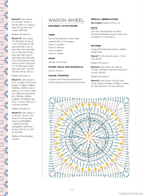 Вязаные проекты крючком в журнале «100 Crochet Tiles – 1st Edition 2023»