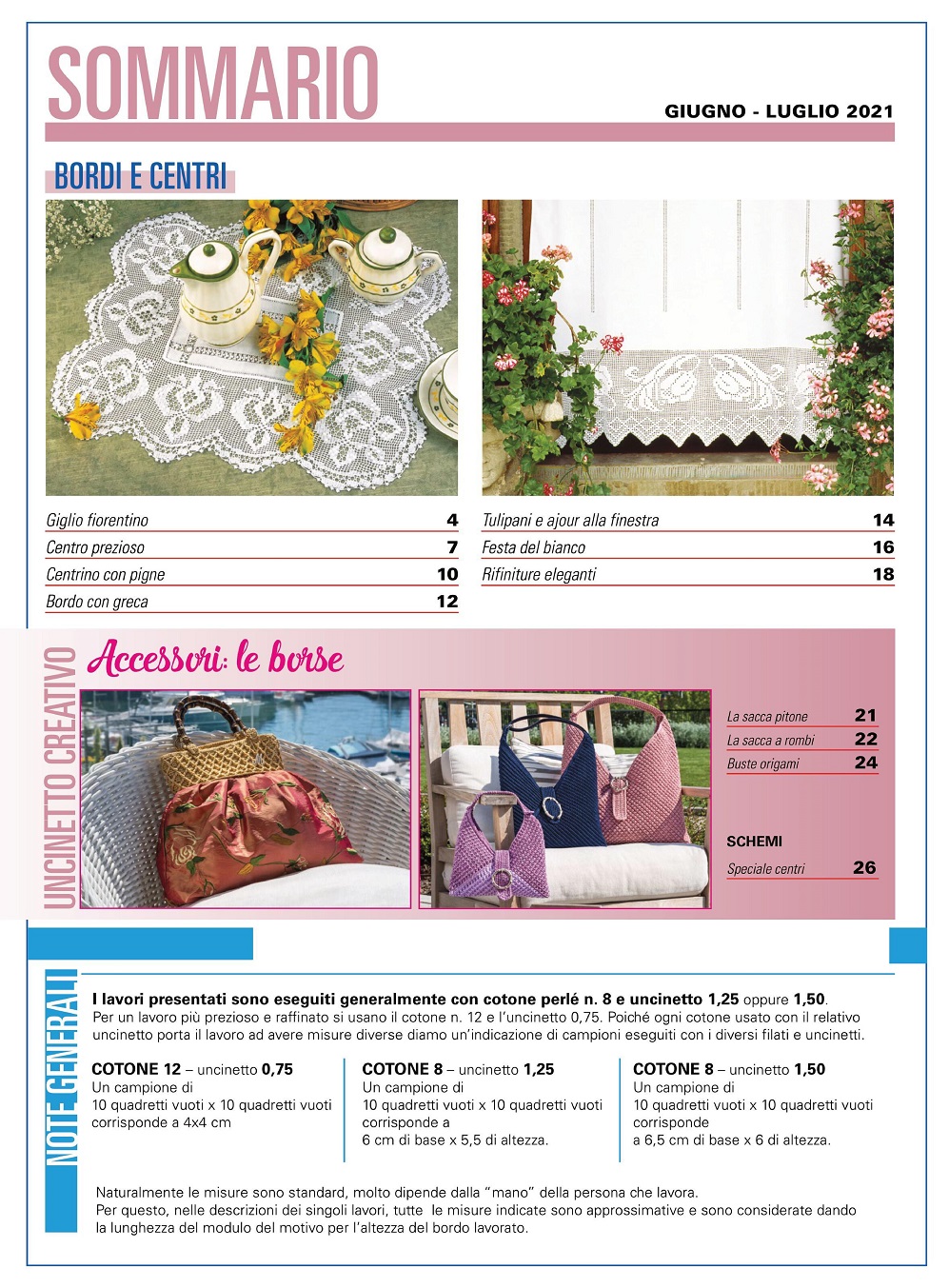 Модели крючком в журнале &quot;Ricami all&rsquo;Uncinetto&quot; n.n.32, 33, 34 2021