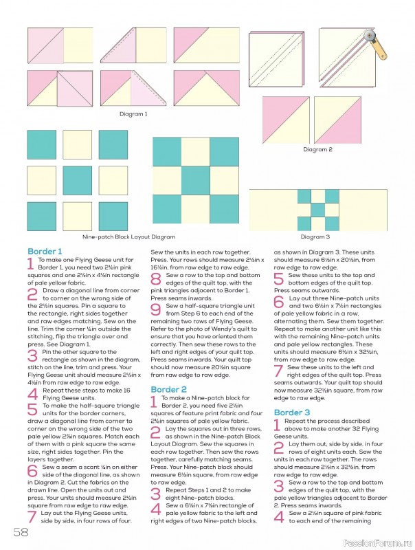Коллекция проектов для рукодельниц в журнале «Quilters Companion №133 2025»
