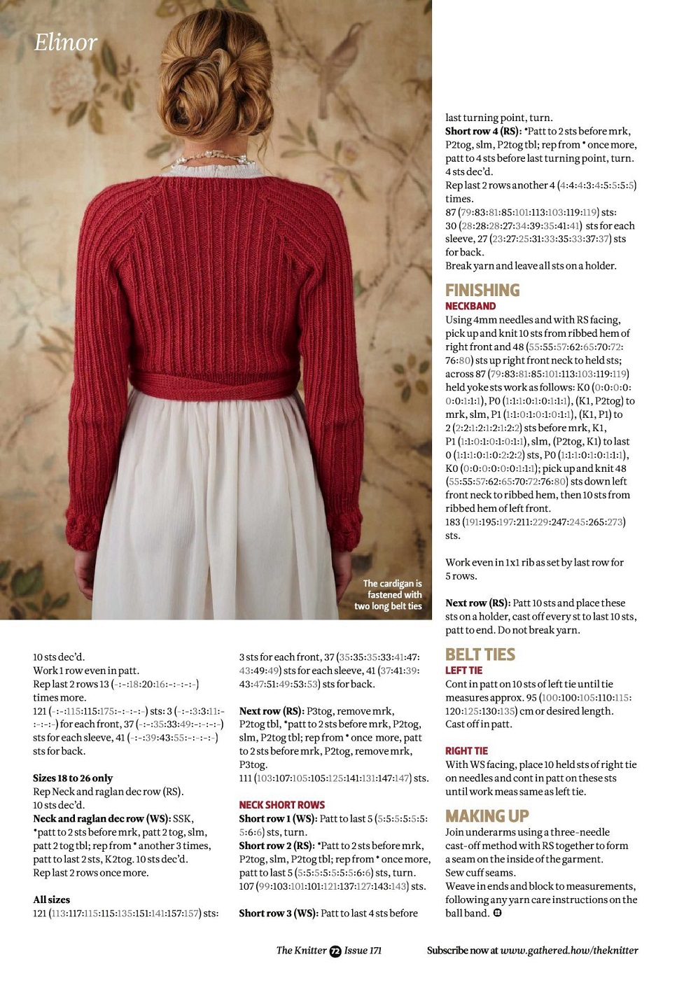 Модели спицами в английском журнале "The Knitter" №171 2021
