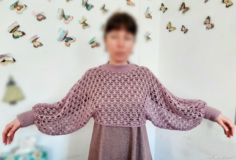 Ажурный шраг крючком