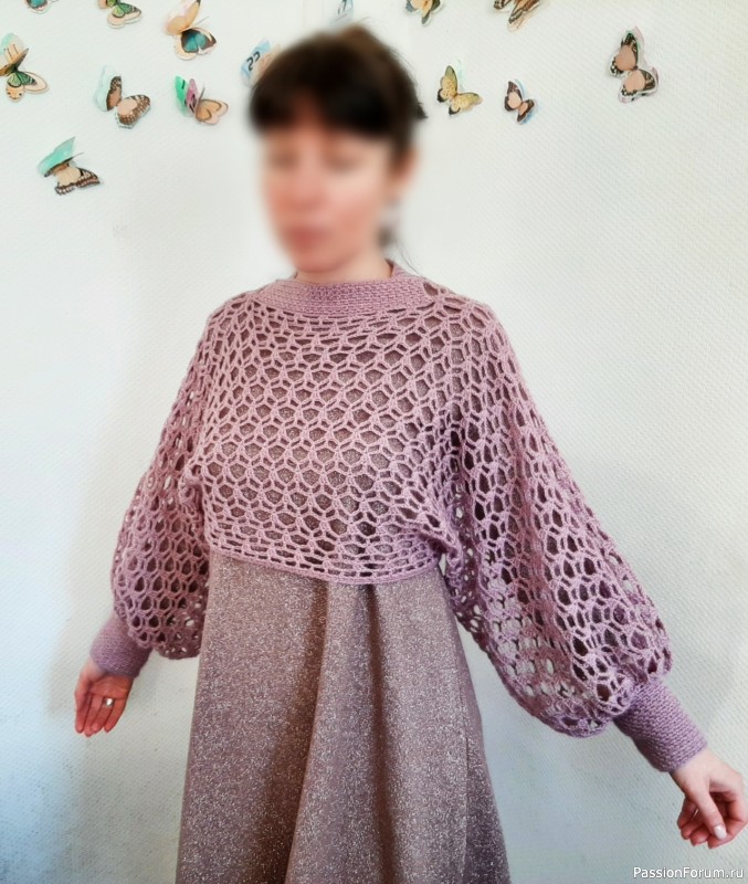 Ажурный шраг крючком