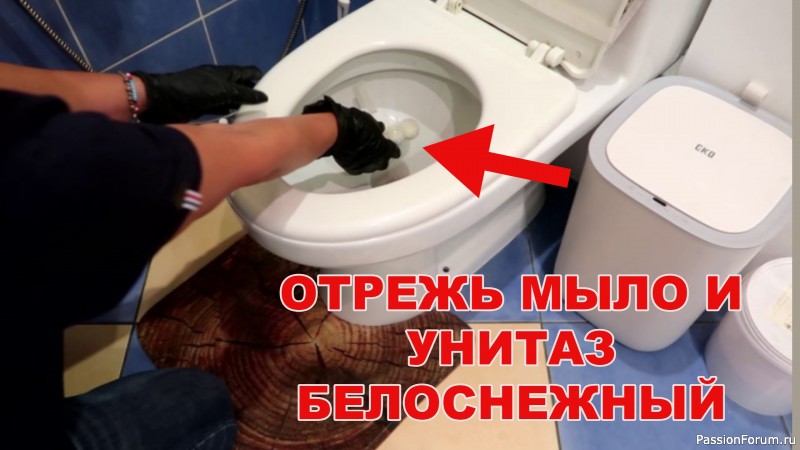 Если взять МЫЛО, то унитаз будет блестеть