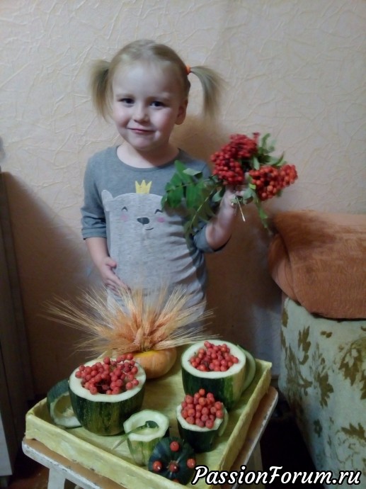 Осенняя поделка из овощей на Праздник осени в садик